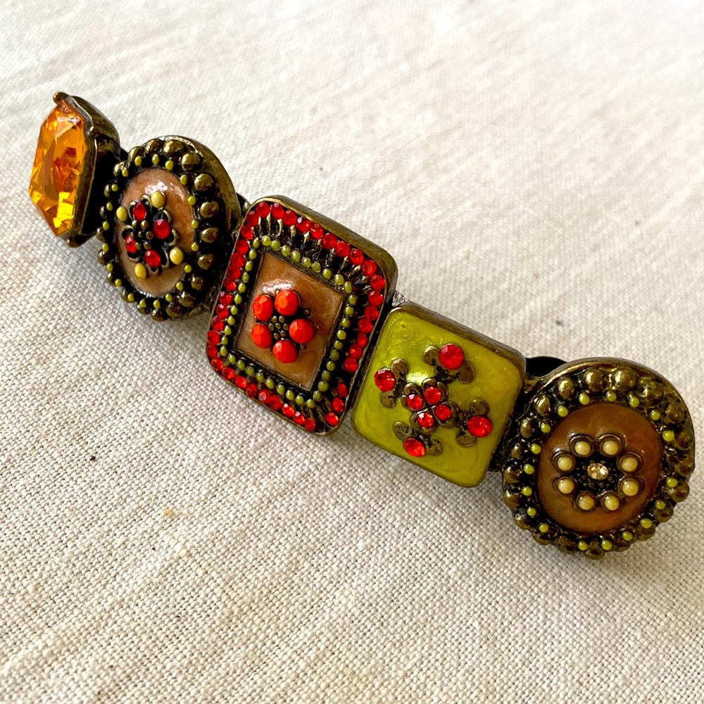 Nordstrom’s beautiful and colorful crystal hair barrette.  NWOT.